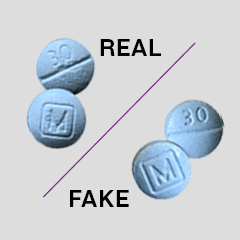 fentanyl laced drugs counterfeit pills real pills side by side